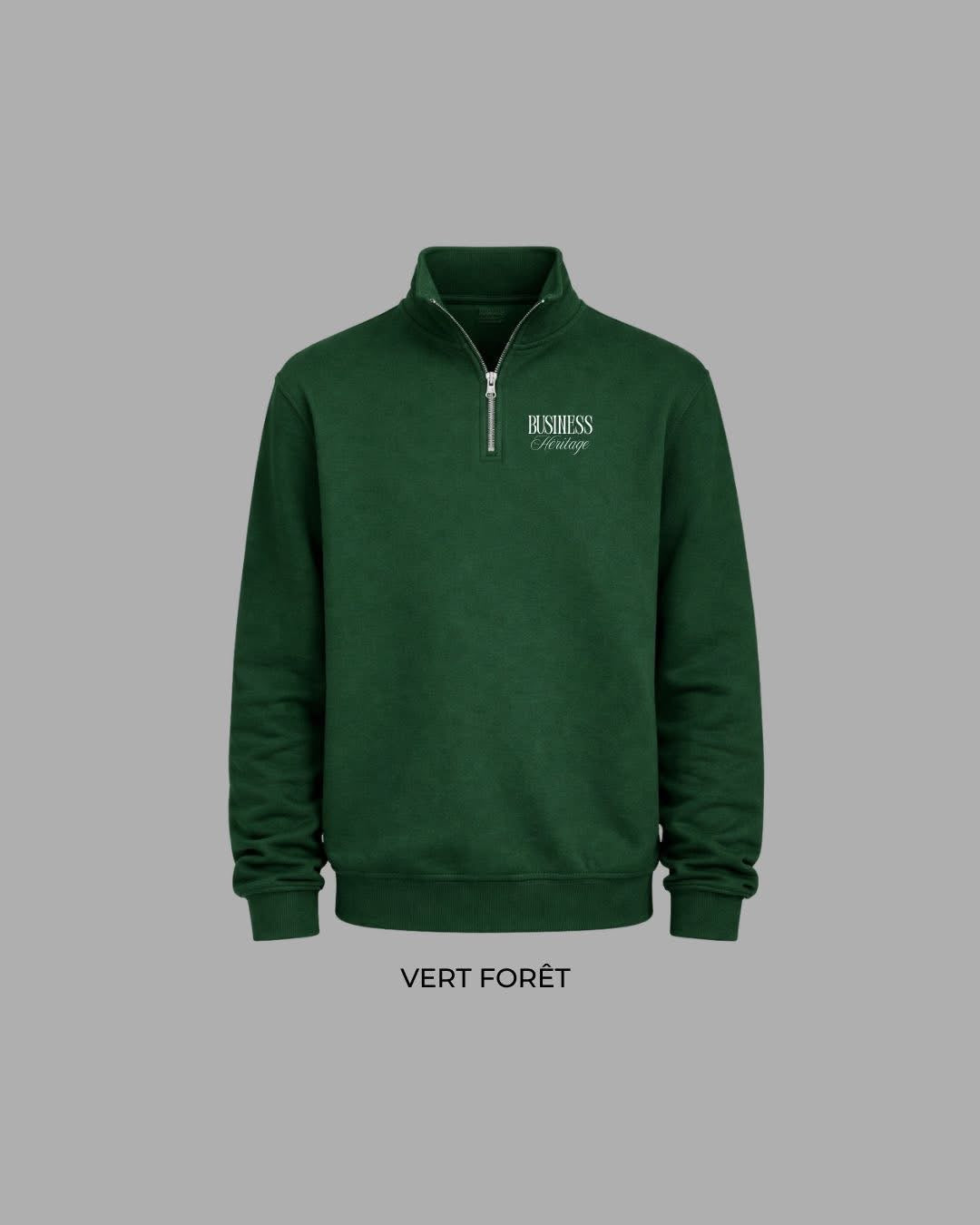 Quarter-Zip Vert Forêt