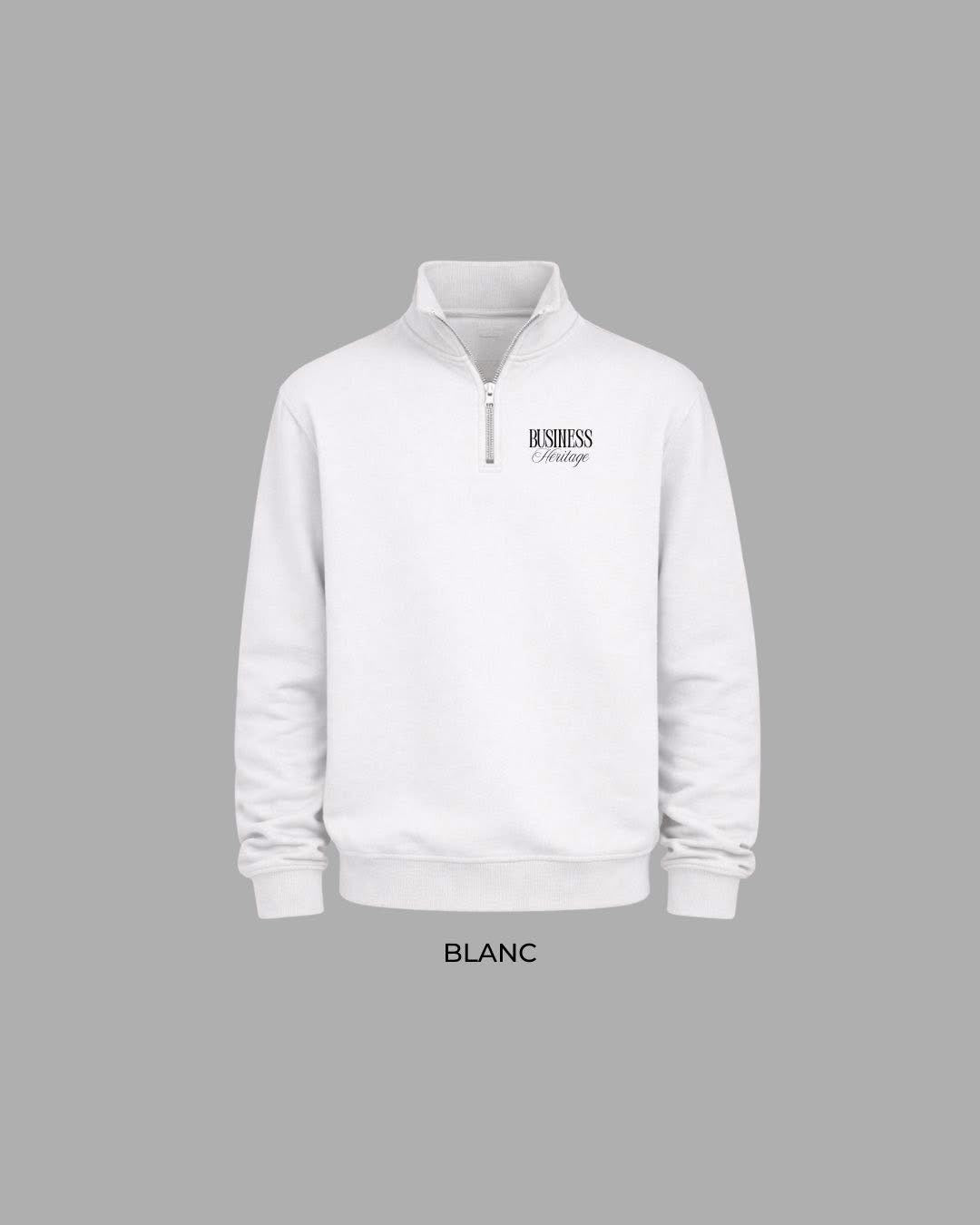 Quarter-Zip Blanc